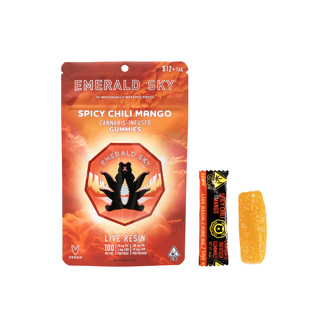 Emerald Sky — SPICY CHILI MANGO LIVE RESIN GUMMIES