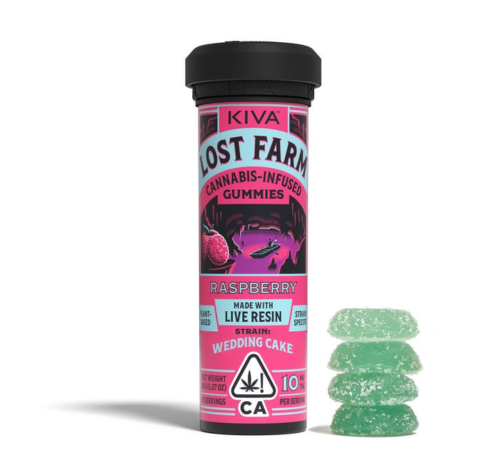 Lost Farm — RASPBERRY GUMMIES- STRAIN: WEDDING CAKE
