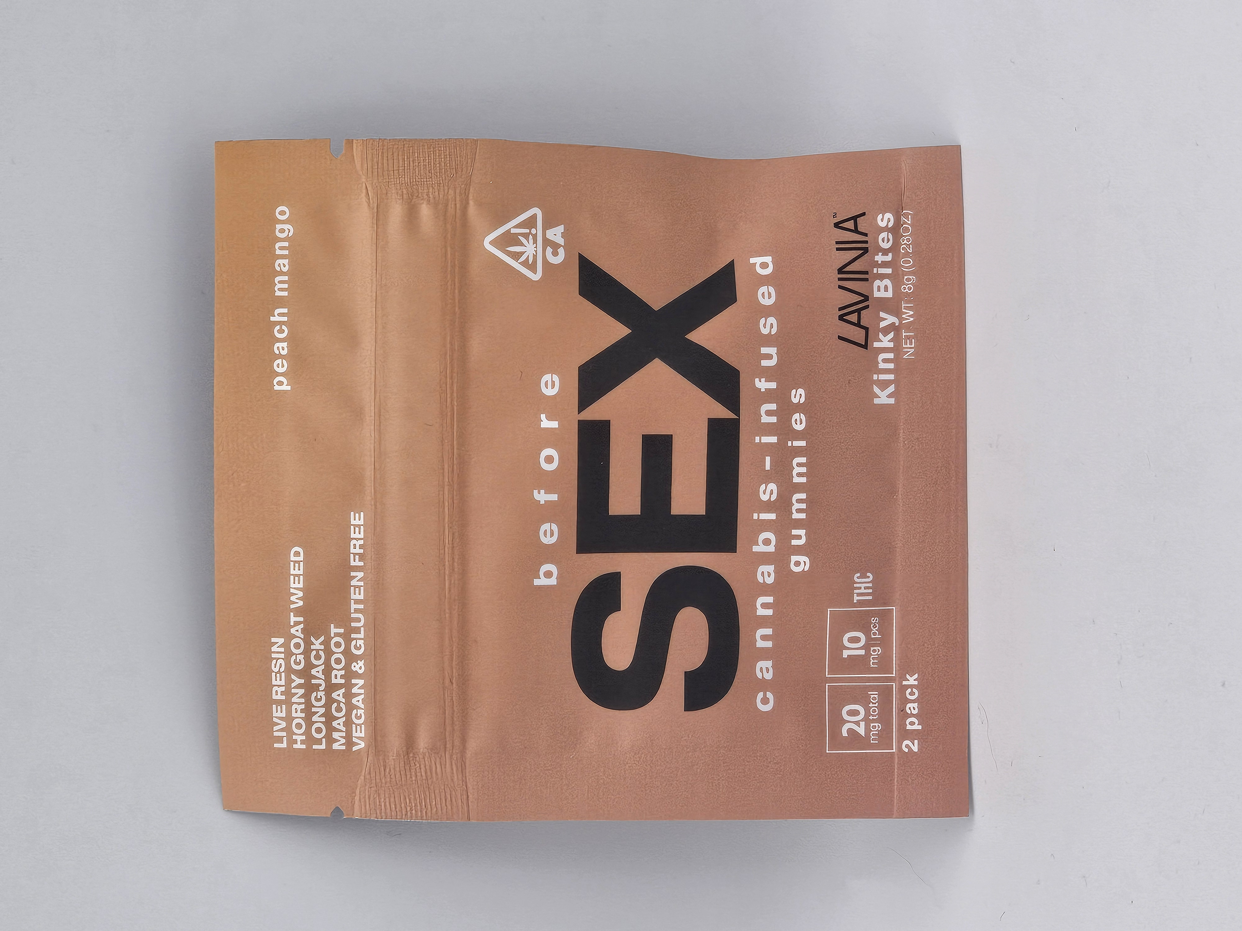 PEACH MANGO BEFORE SEX KINKY BITES GUMMIES