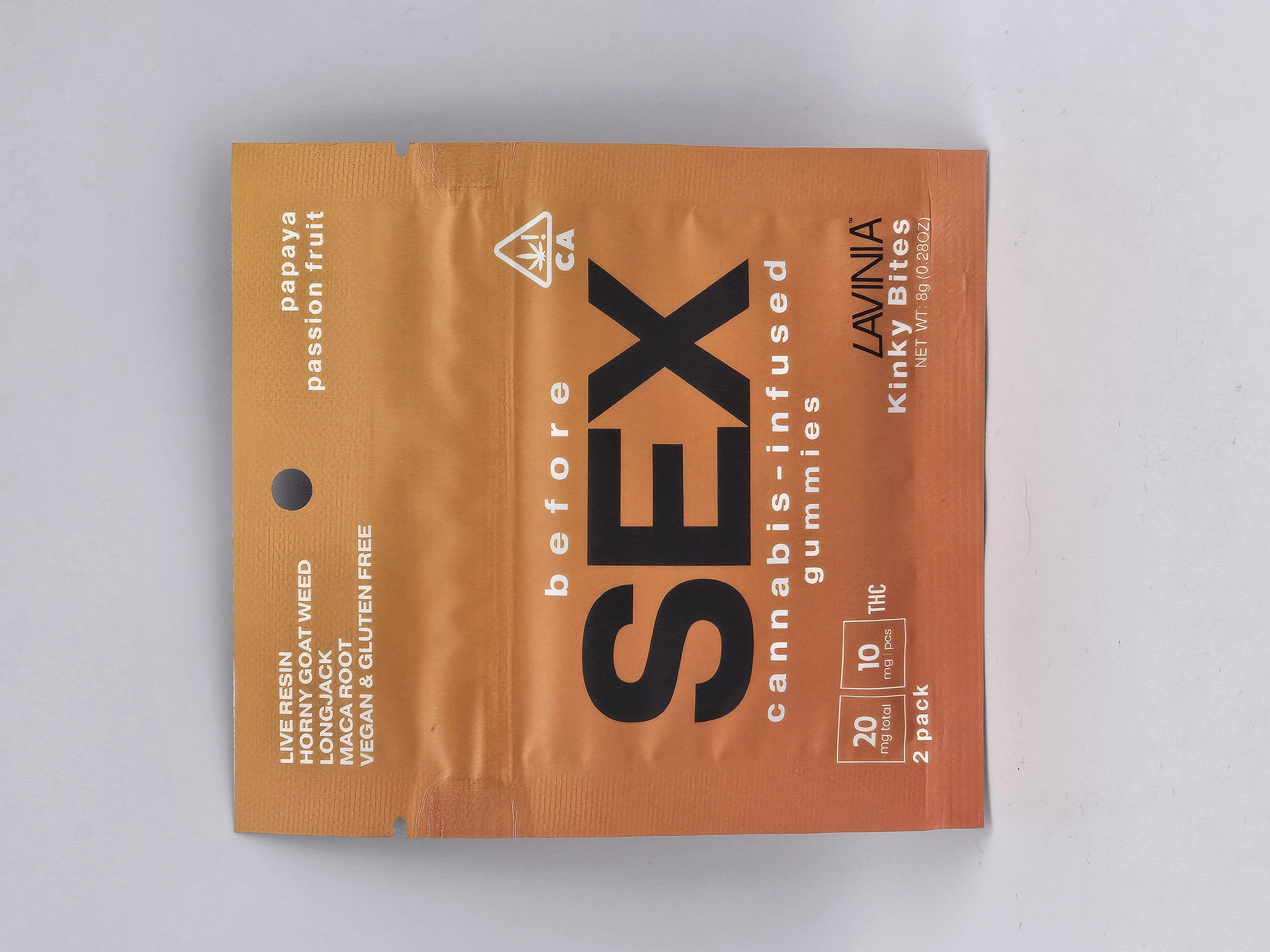 PAPAYA PASSION FRUIT BEFORE SEX KINKY BITES GUMMIES