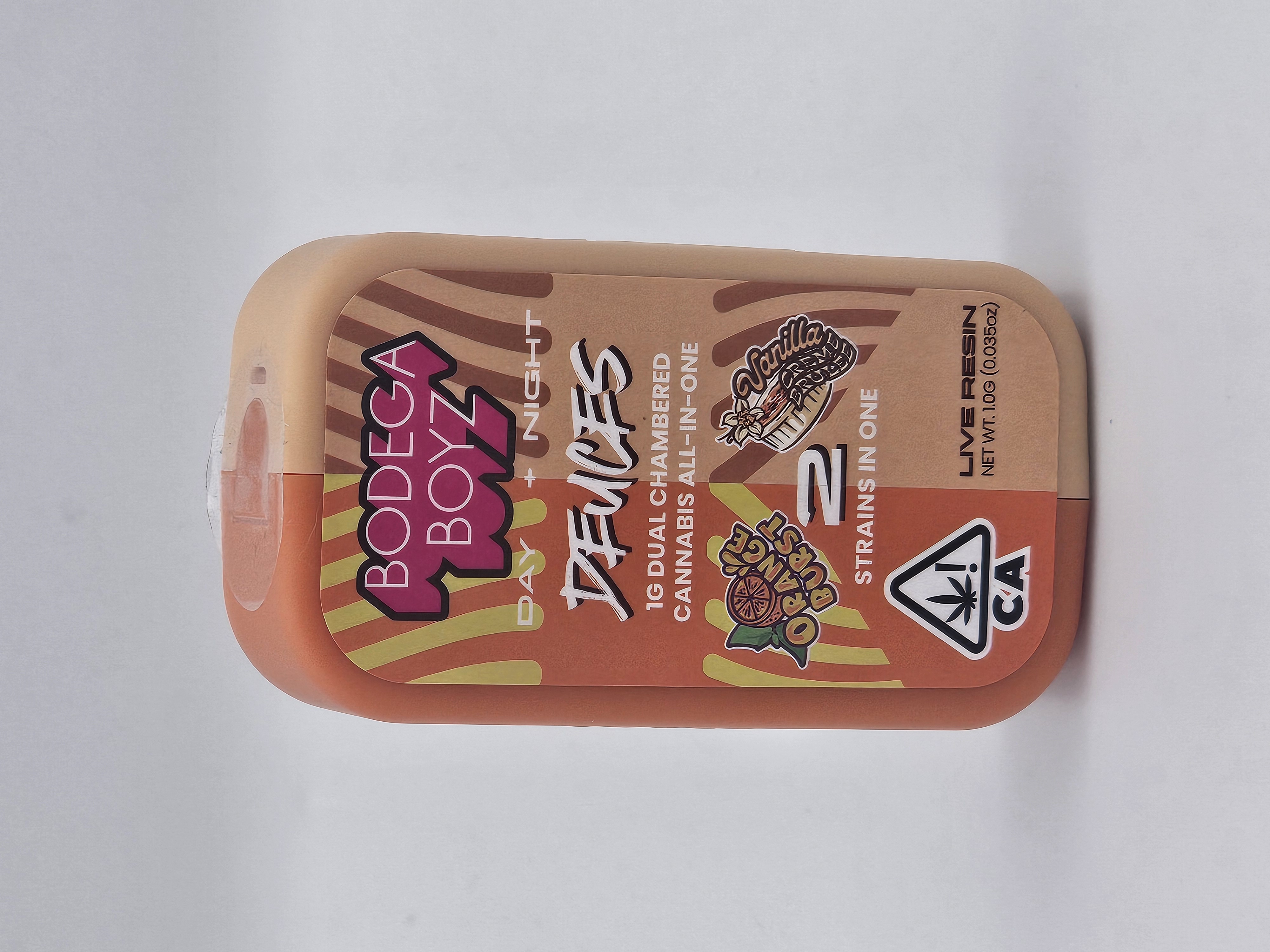 1G DEUCES ORANGE BURST / VANILLA CREAM AIO VAPE