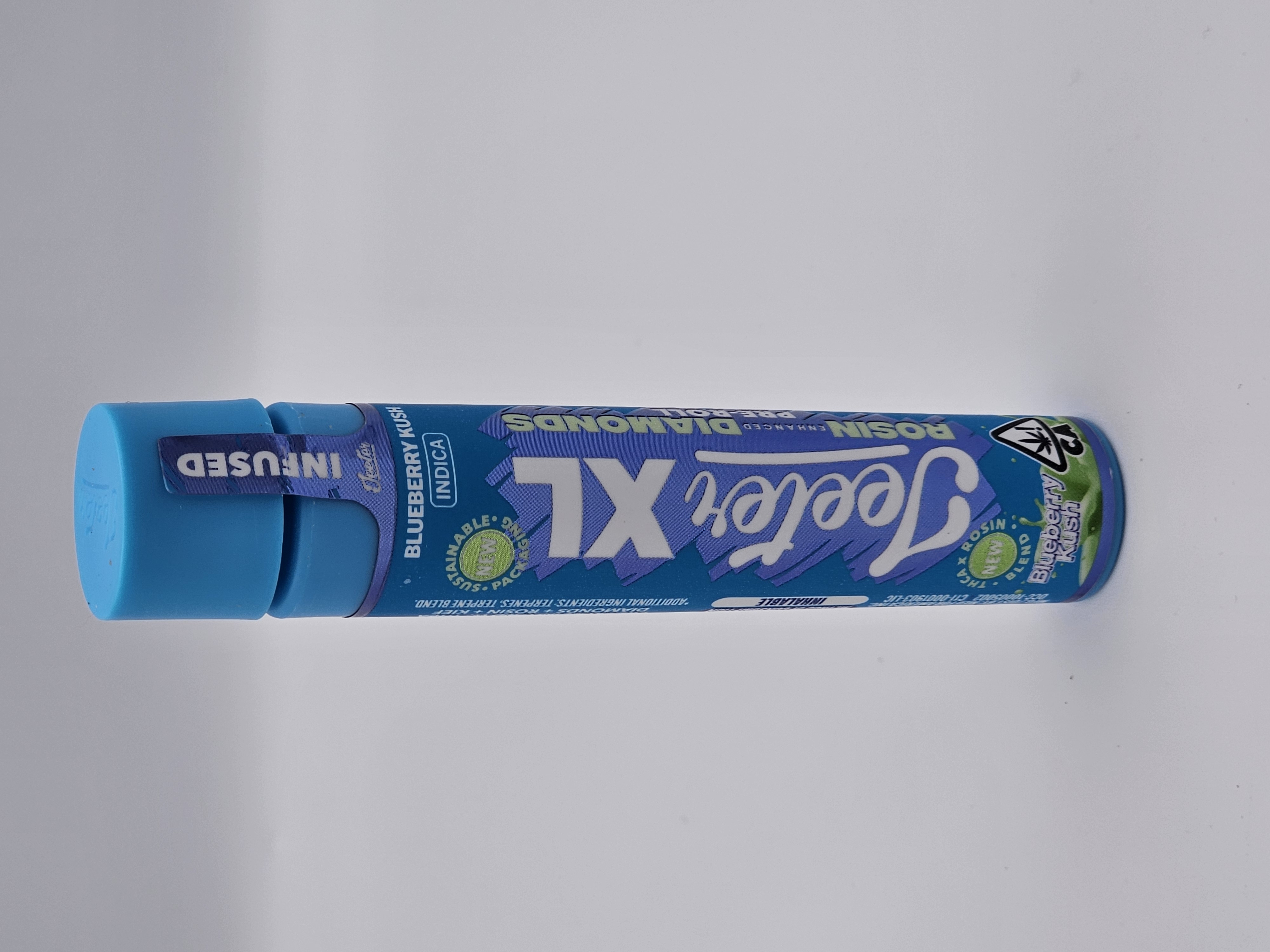 BLUEBERRY KUSH 2G XL ROSIN DIAMONS INFUSED PRE ROLL