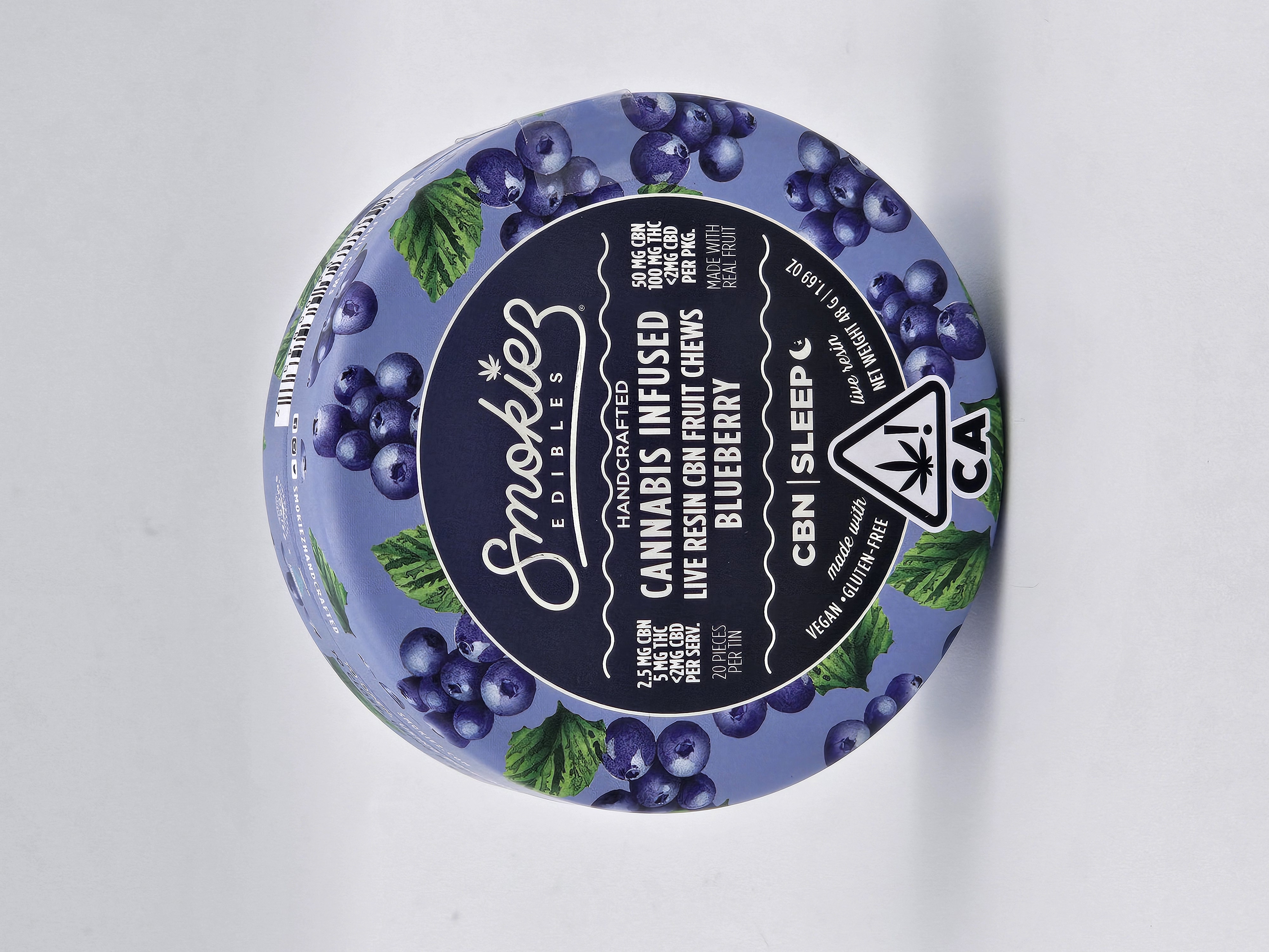 BLUEBERRY FRUIT CHEWS 100MG THC, 50MG CBN SLEEP