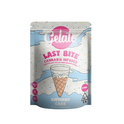 BIRTHDAY CAKE LAST BITE CHOCOLATE FILLED MINI SUGAR CONES