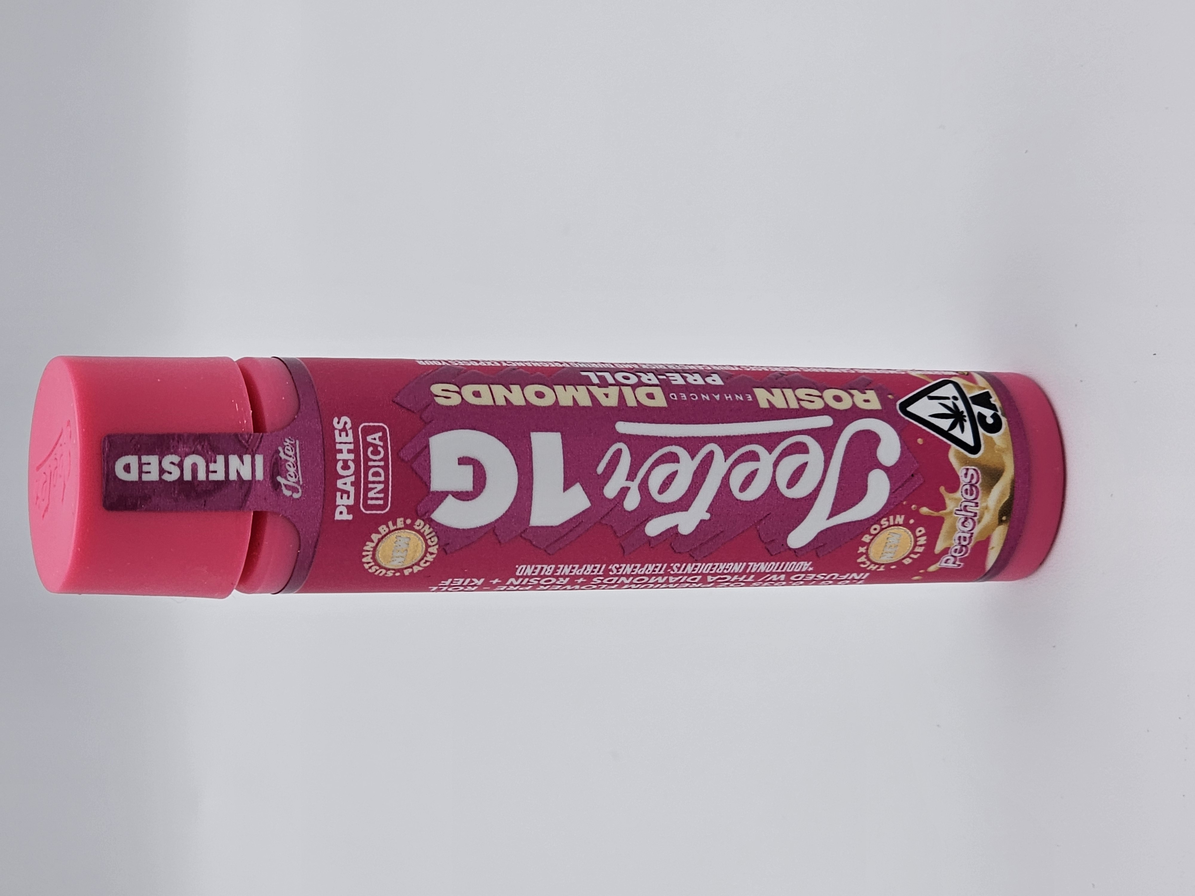 PEACHES 1G ROSIN DIAMONDS INFUSED PRE ROLL