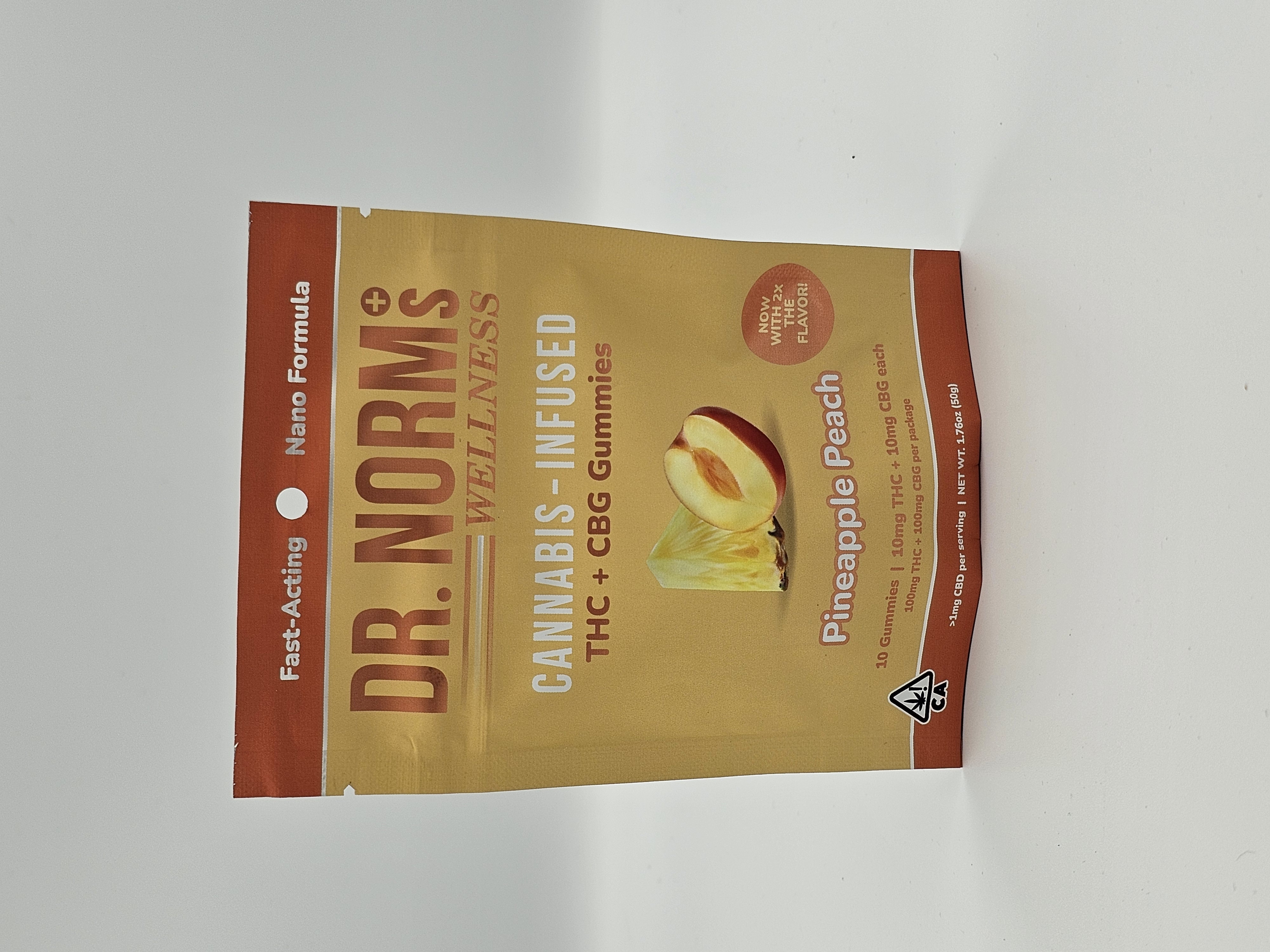 PINEAPPLE PEACH THC+CBG GUMMIES