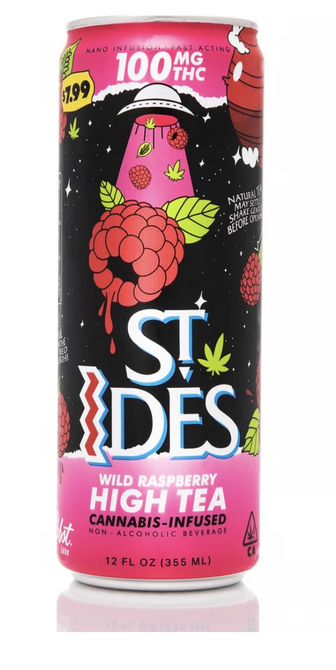 HIGH TEA WILD RASPBERRY 100MG THC BEVERAGE
