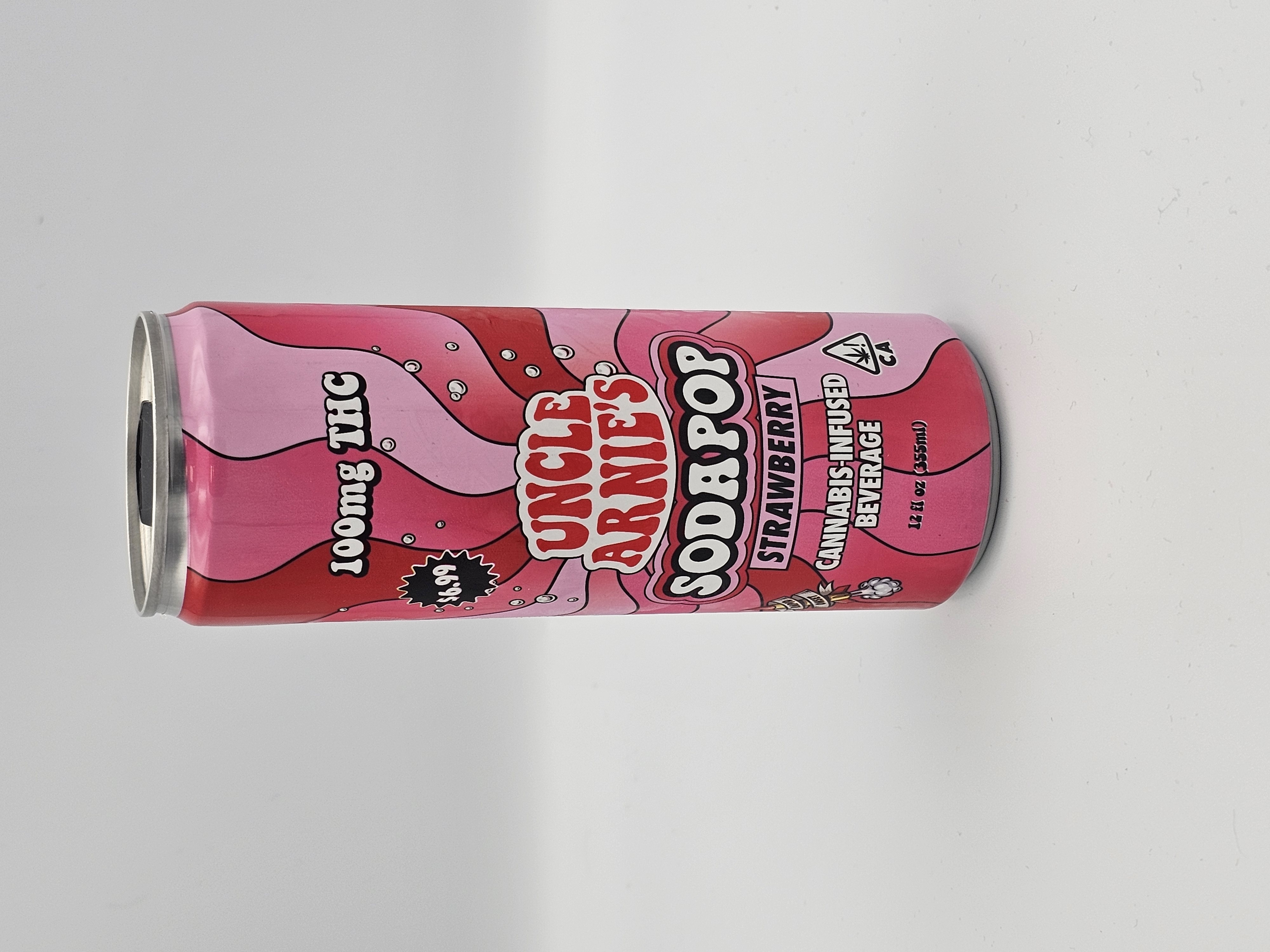 STRAWBERRY SODA POP 100MG BEVERAGE
