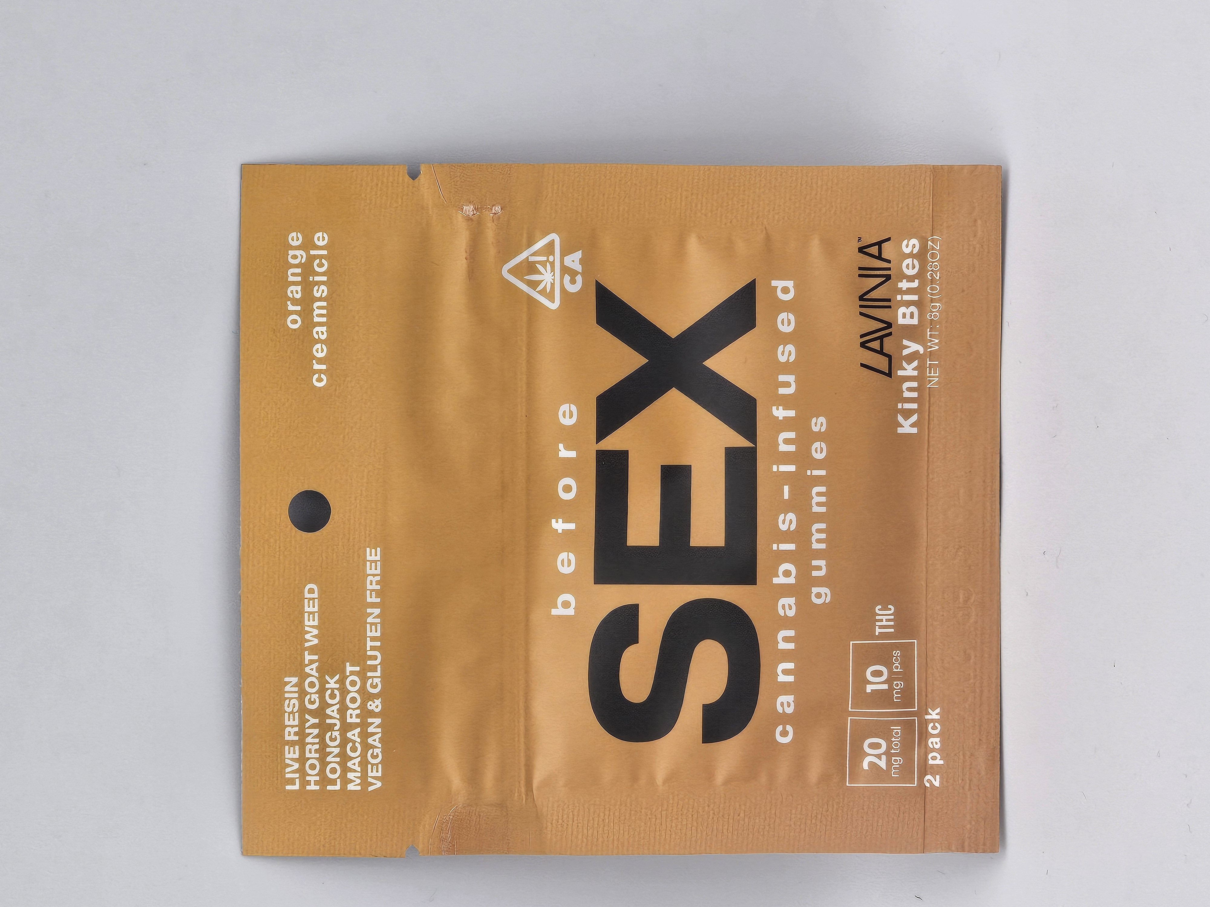 ORANGE CREAMSICLE BEFORE SEX KINKY BITES GUMMIES