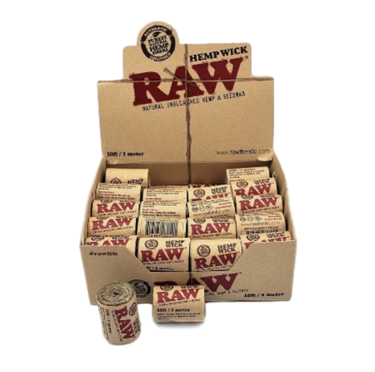 RAW HEMP WICK - 10 FT.