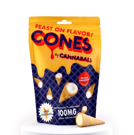 CONES- WHITE CHOCOLATE (100MG)
