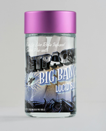 5 - 0.5G 'BIG BANG MINI' LUCID BLUE INFUSED PREROLLS