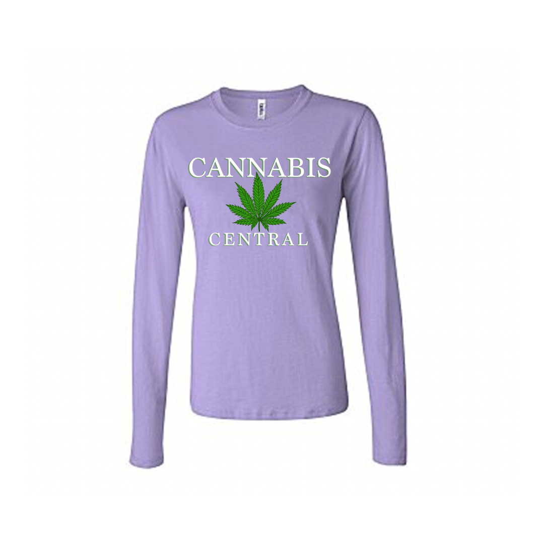 CANNA LOGO LONG SLEEVE - LAVENDER - XLARGE