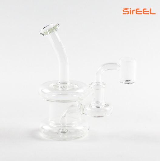 6" SIREEL BENT NECK CLEAR HANGER RIG WITH BANGER