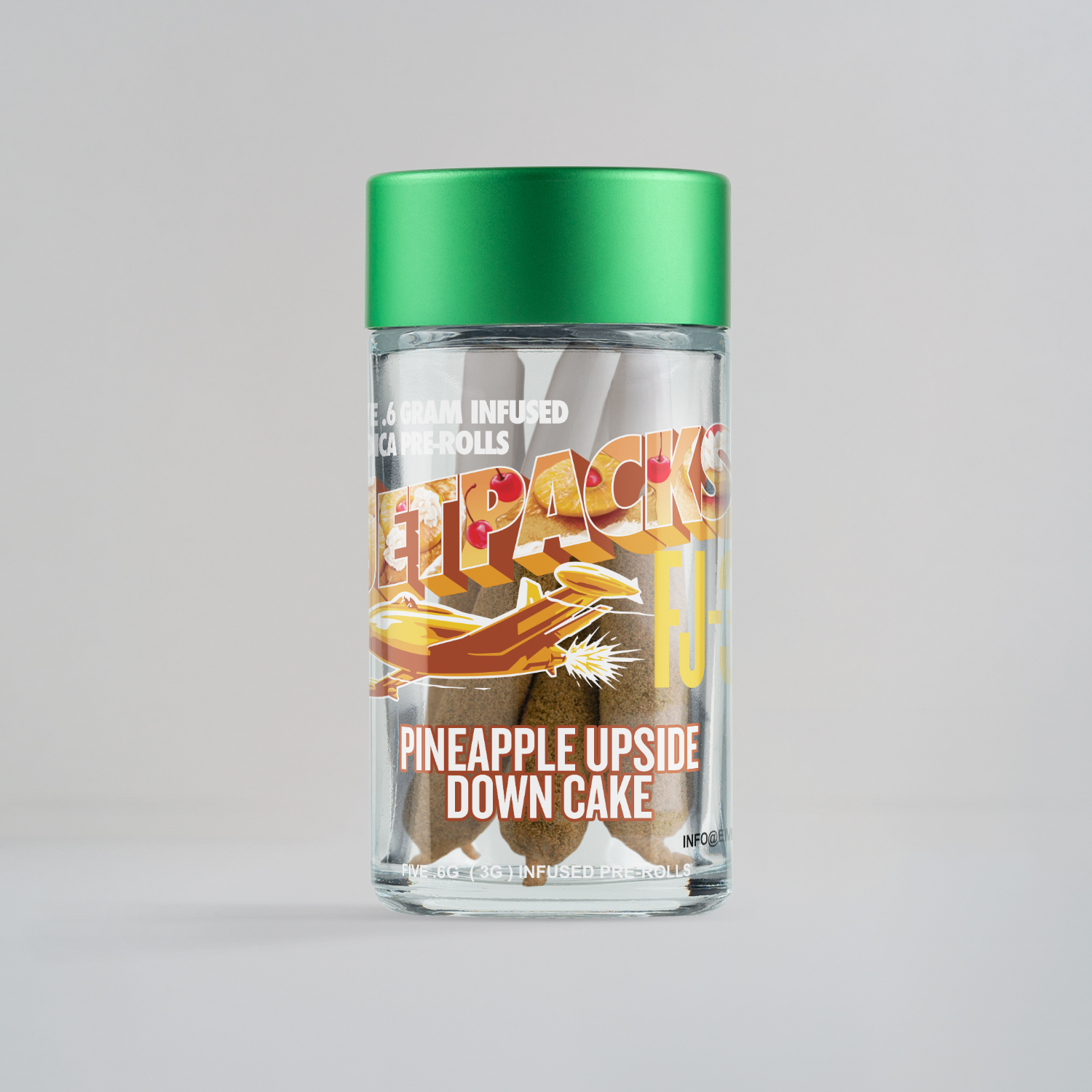 5 - 0.6G PINEAPPLE UPSIDE DOWN CAKE INFUSED PREROLLS