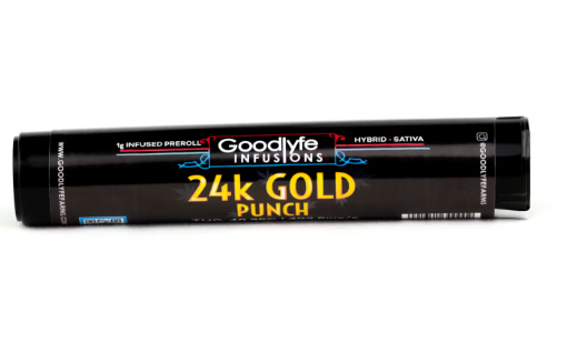 1- 1G 24K GOLD PUNCH INFUSED PREROLL