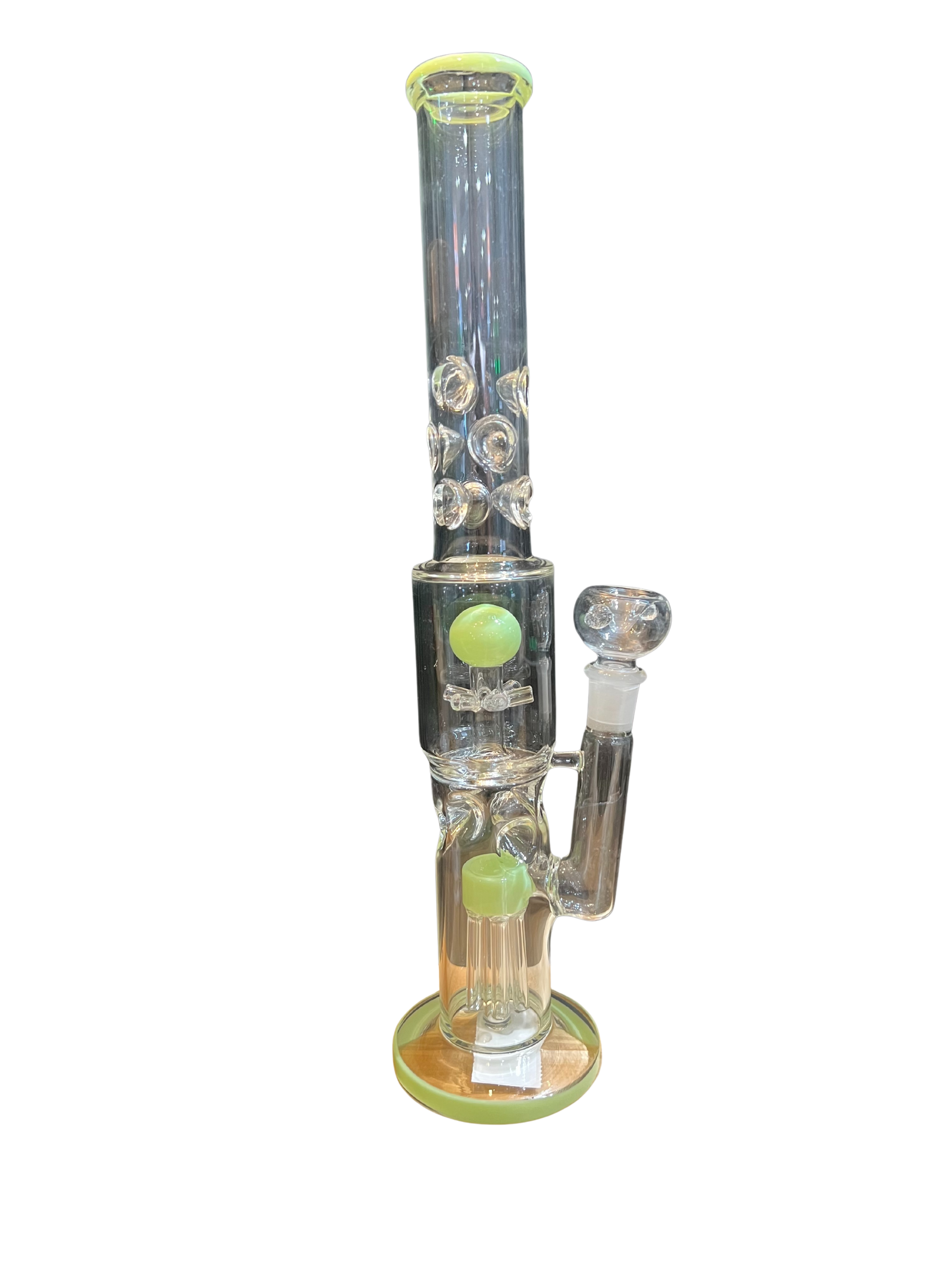 SHOWER PERC BONG - GREEN - Large