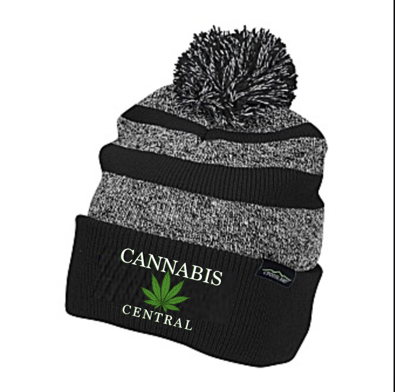 CANNA LOGO POM BEANIE- HEATHER