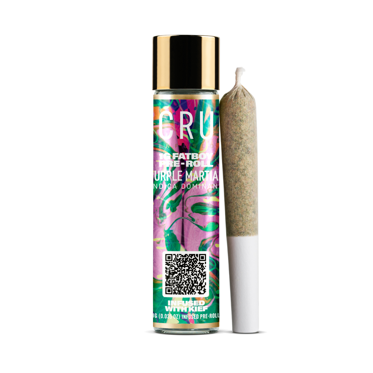 1 - 1G 'FATBOY' PURPLE MARTIAN INFUSED PREROLL