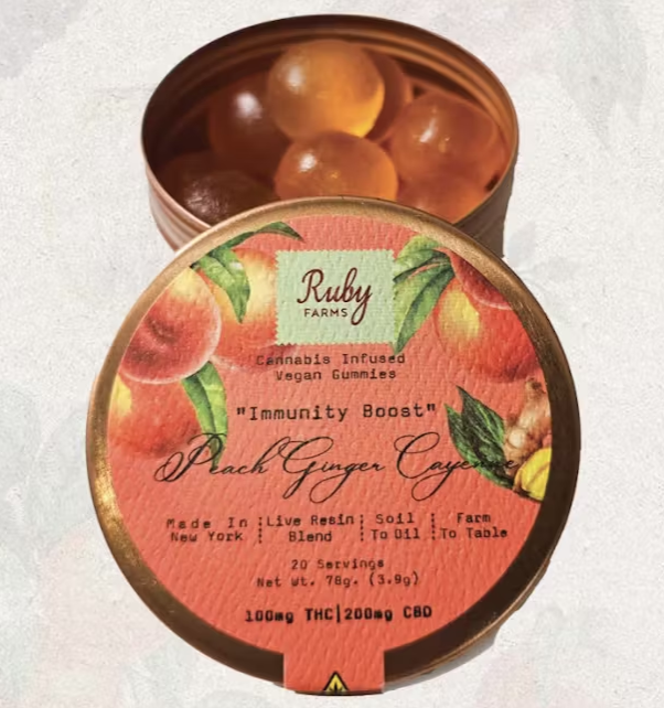 PEACH GINGER GUMMY 20 PACK
