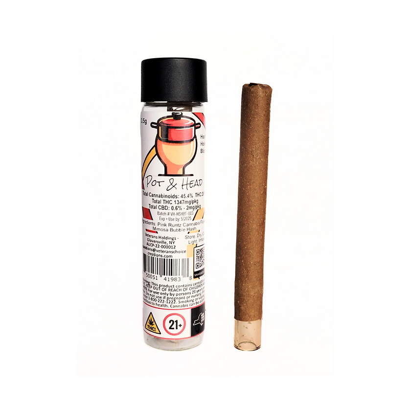1 - 3.5G 'HASH HOLE' HELLA JELLY - HANDROLLED BLUNT