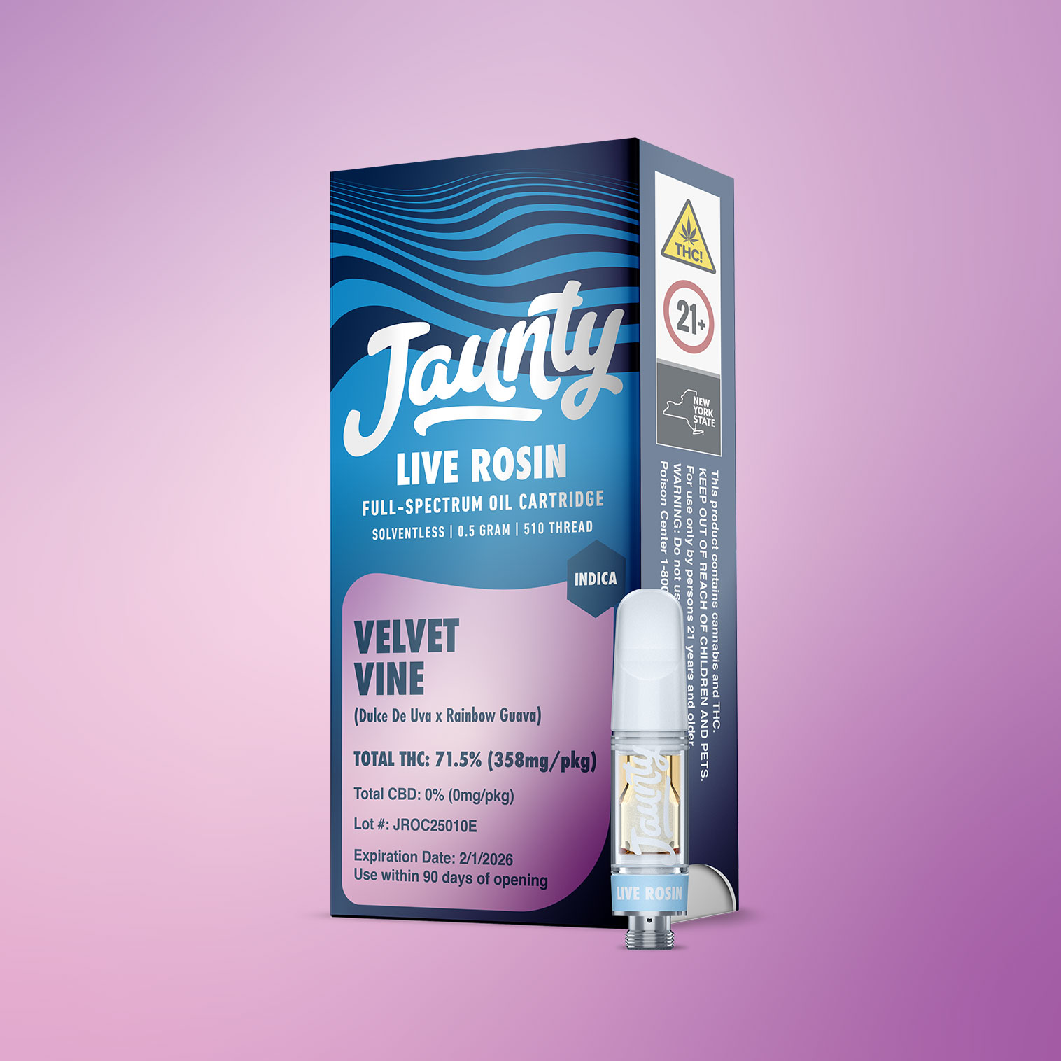 VELVET VINE LIVE ROSIN CARTRIDGE (0.5G)