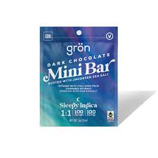 MINI BAR DARK CHOCOLATE- SLEEPY INDICA 1:1 (THC:CBN) (100MG)