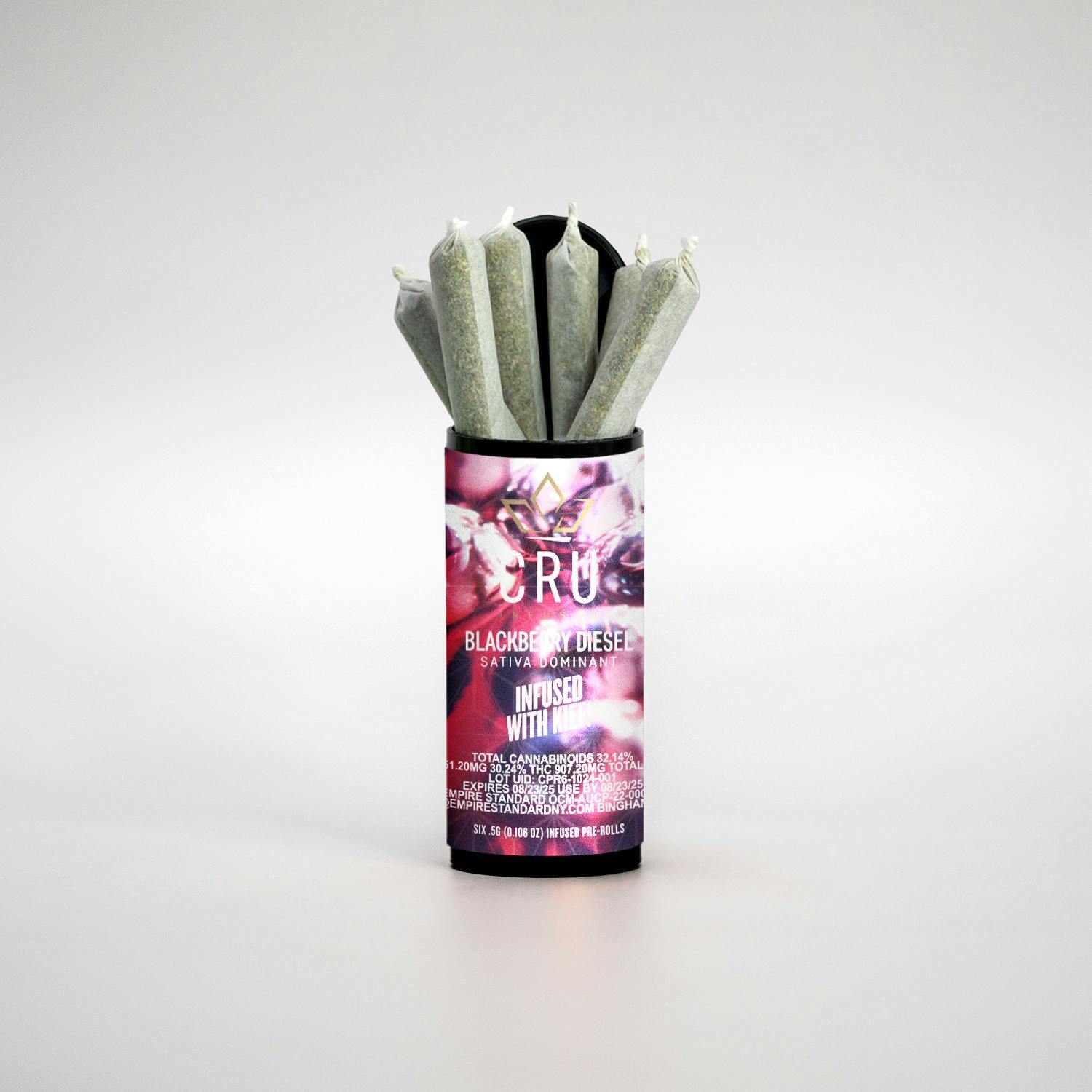 6 - 0.5G BLACKBERRY DIESEL INFUSED PREROLLS