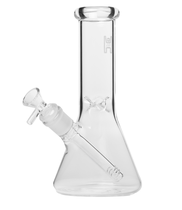 9" BEAKER BONG - CLEAR - One Size