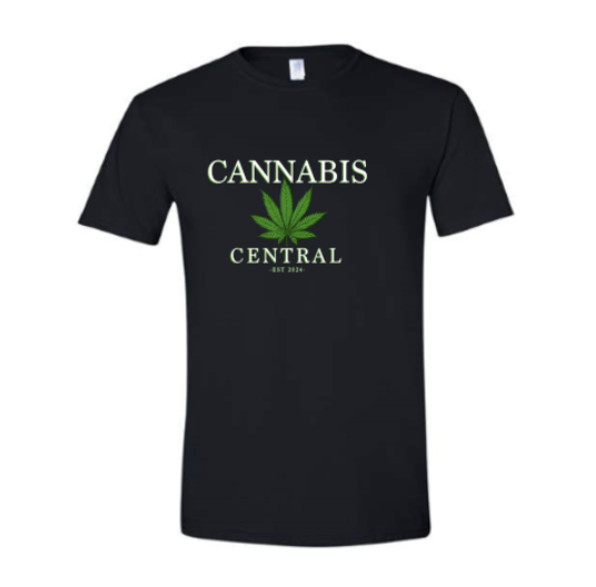 MENS CANNABIS CENTRAL TSHIRT - BLACK/LARGE