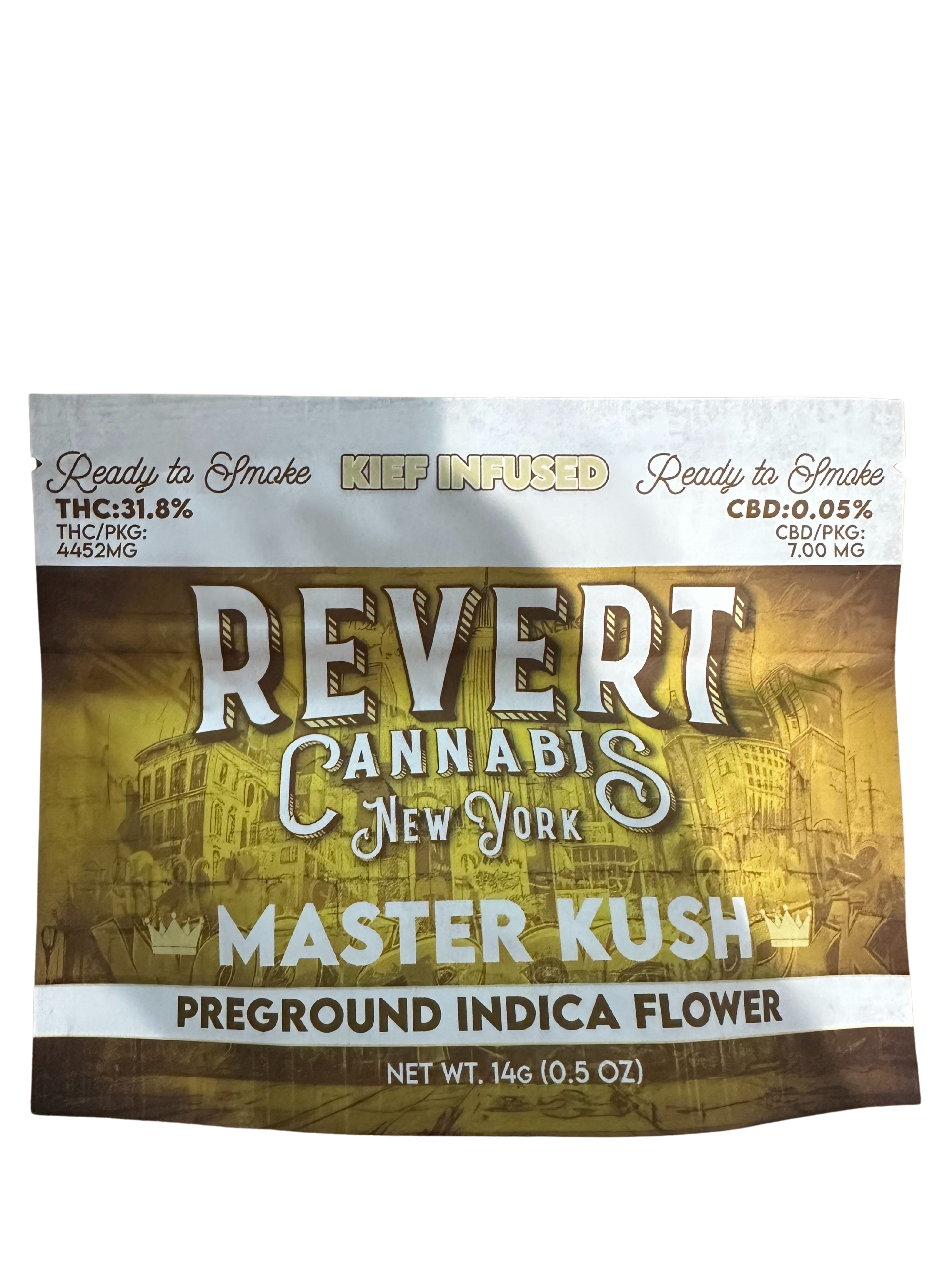 MASTER KUSH KIEF INFUSED PREGROUND FLOWER (14G)