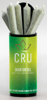 CRU- 0.5G INFUSED SOUR DIESEL 6 PK