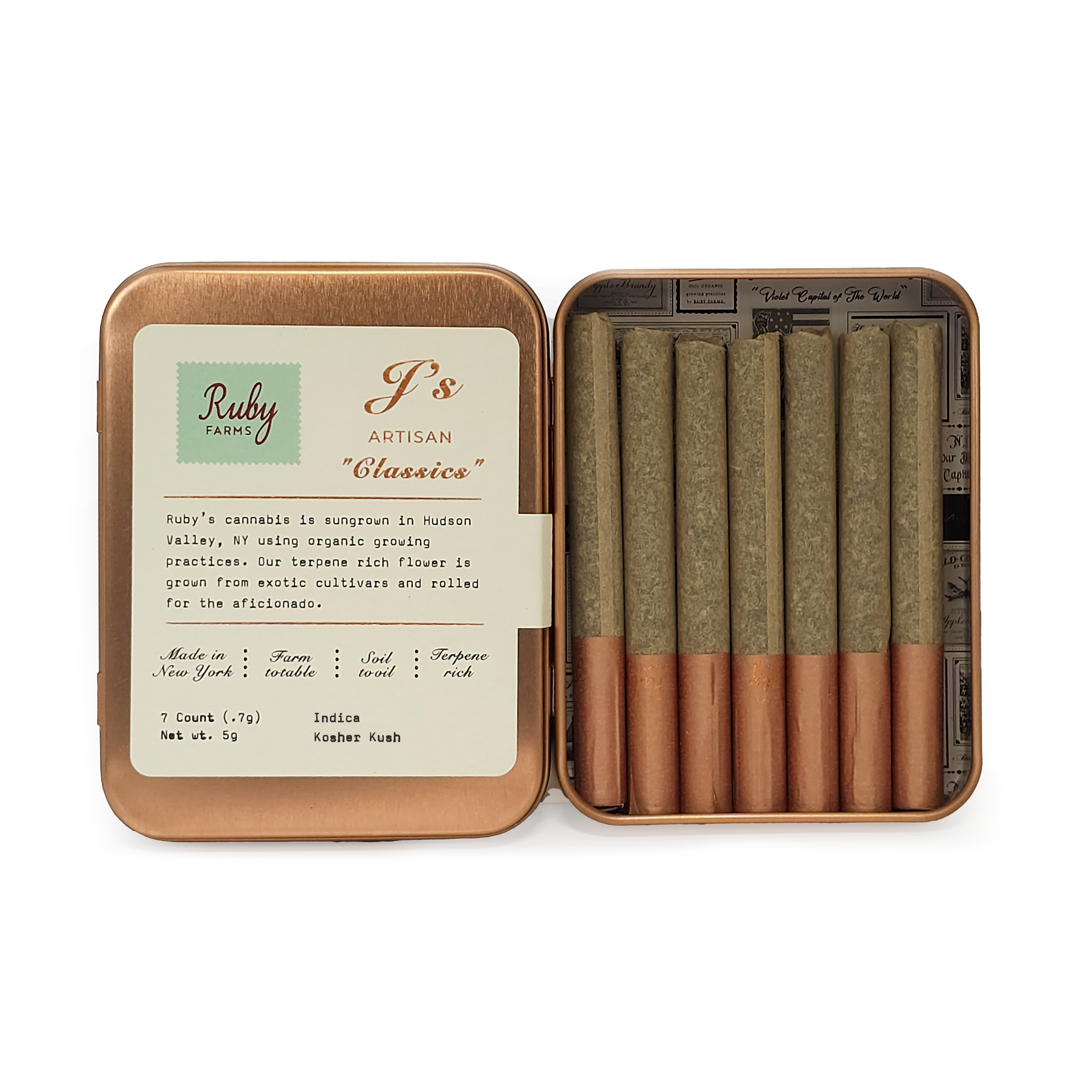 7 - 0.7G 'CLASSICS' KOSHER PREROLLS - 4.9 g