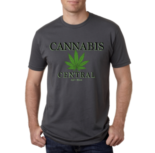 UNISEX CANNABIS CENTRAL TSHIRT - HEAVY METAL/MEDIUM