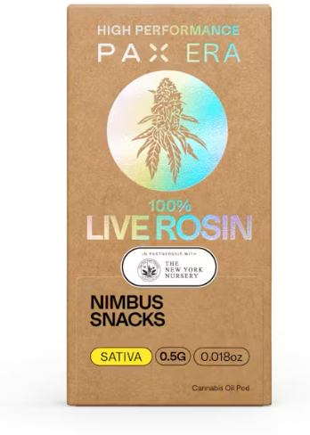 PAX 100% LIVE ROSIN NIMBUS SNACKS (0.5G) POD