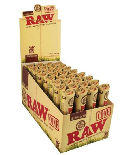 RAW ORGANIC HEMP CONES - KING SIZE - 3PK