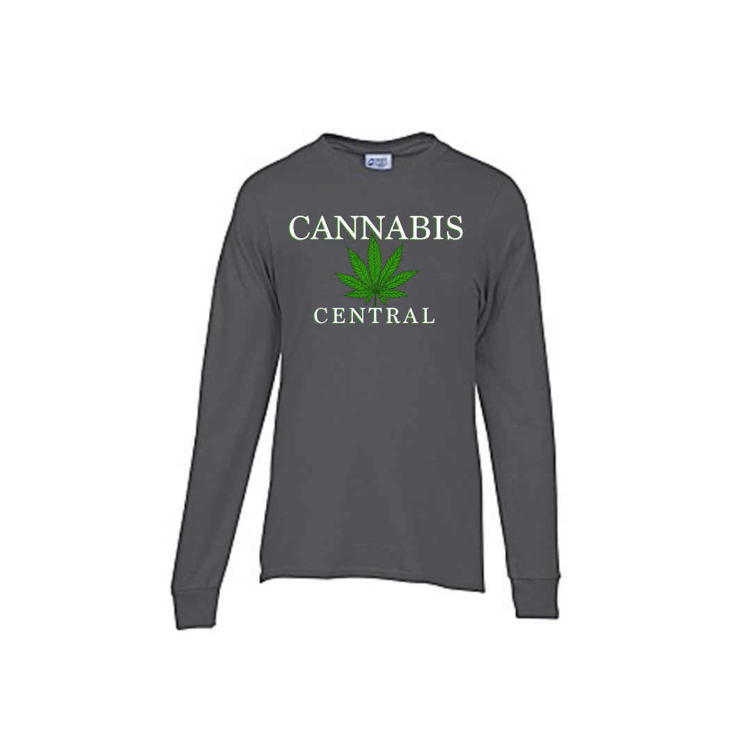 CANNA LOGO LONG SLEEVE - CHARCOAL - XLARGE