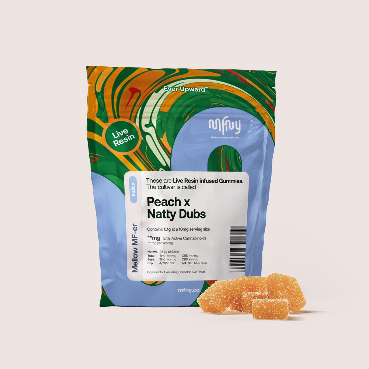 PEACH X NATTY DUBS LIVE RESIN GUMMIES