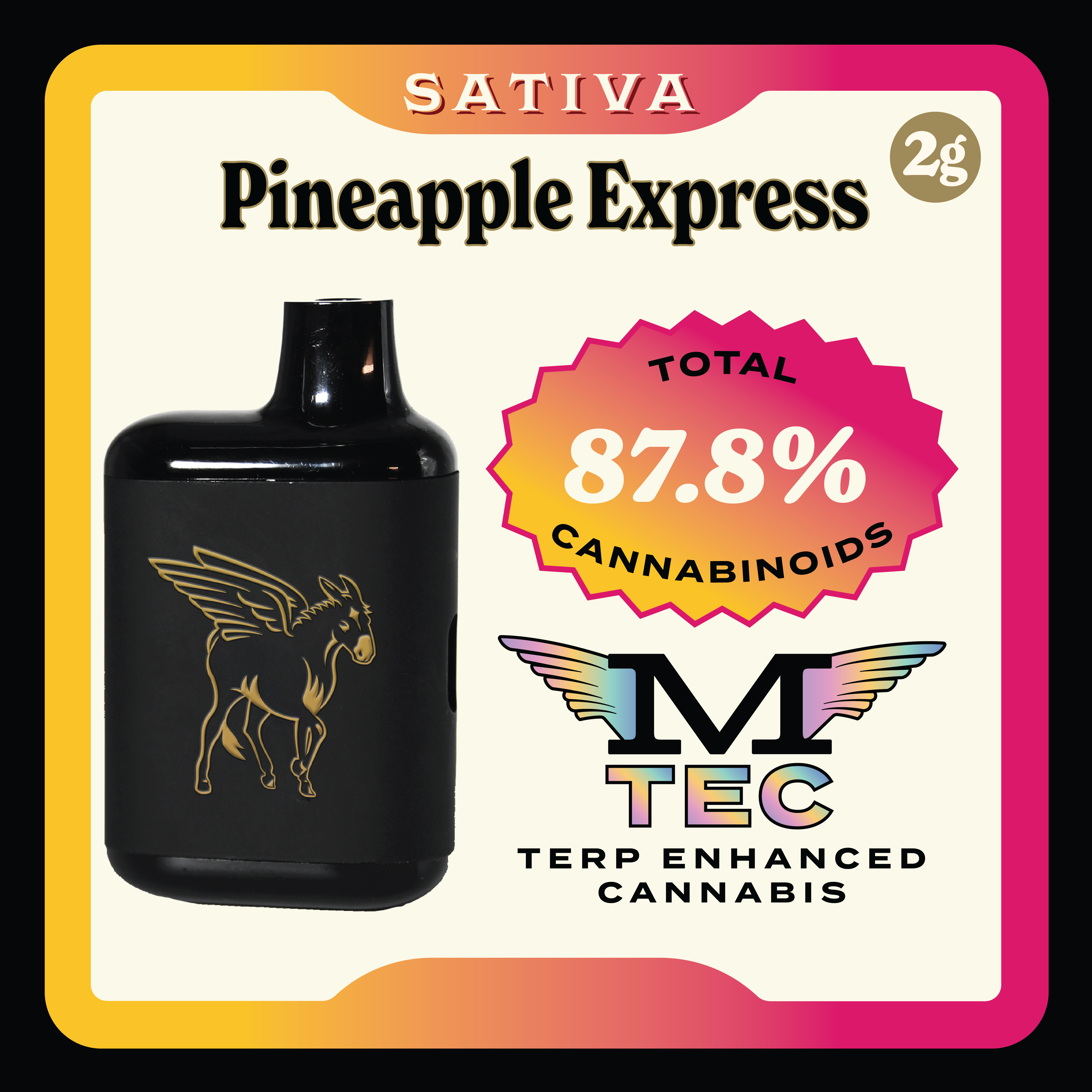 Pineapple Express 2G Pure Live Resin Dank Tank - 2 g