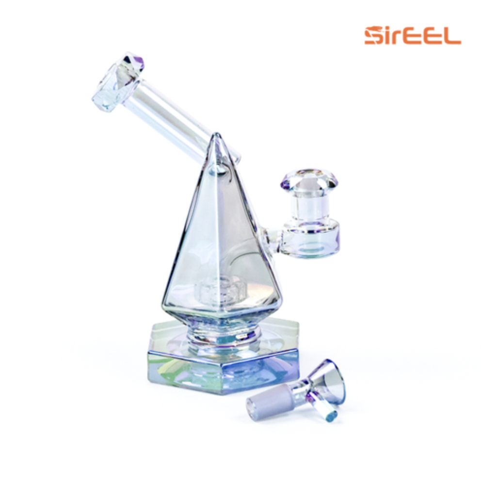 6" SirEEL Iridized PyroPrism Bong - One Size