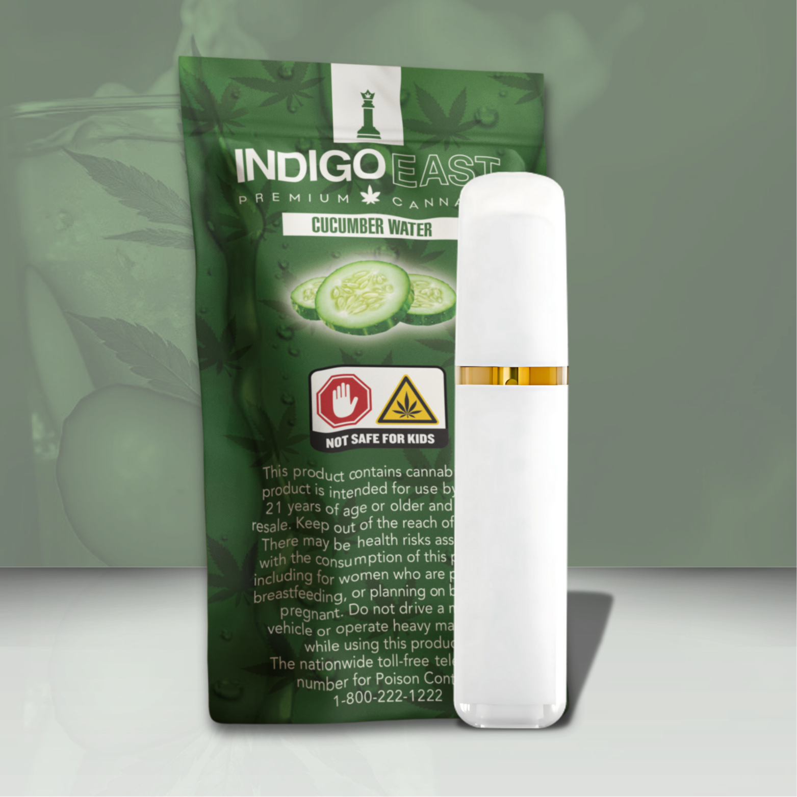 Cucumber Water 1G Disposable - 1 g