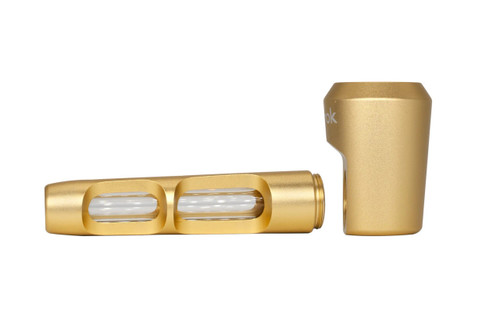 Aluminum and Glass Spoon Pipe - One Size