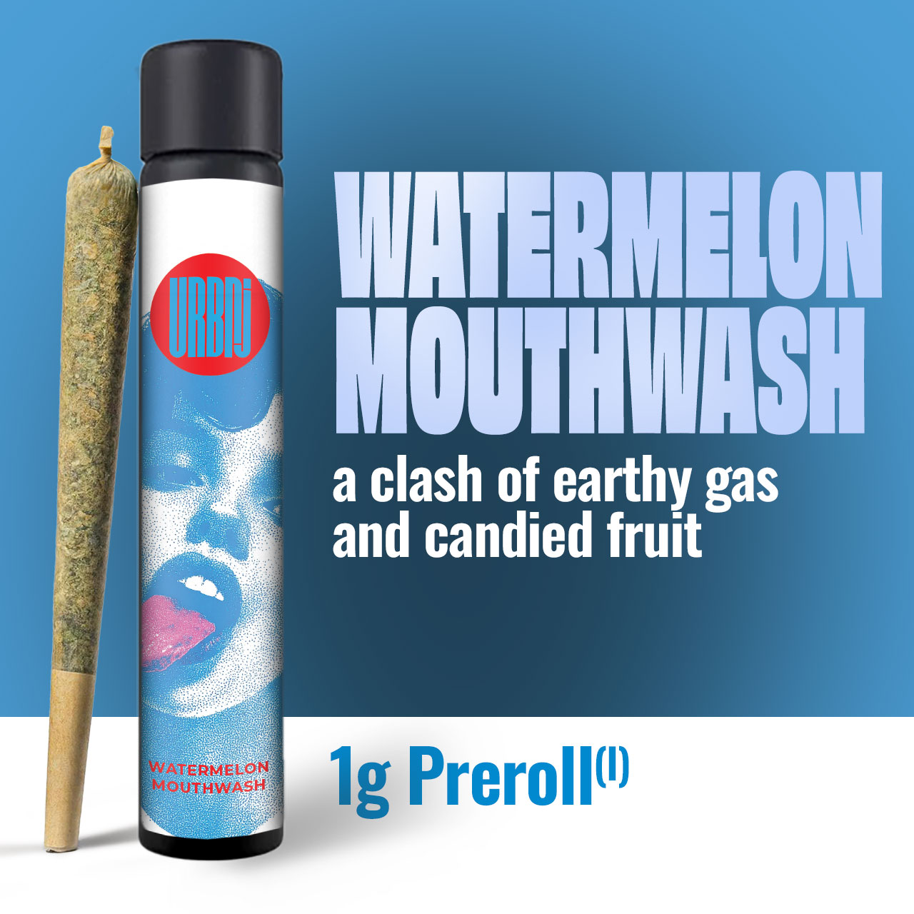 Watermelon Mouthwash 1G Preroll - 1 g