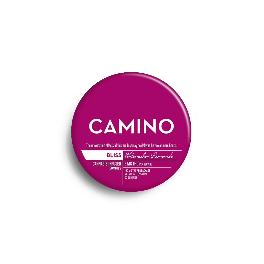 Camino Watermelon Lemonade Bliss Gummies - 100 mg - 20 Pack
