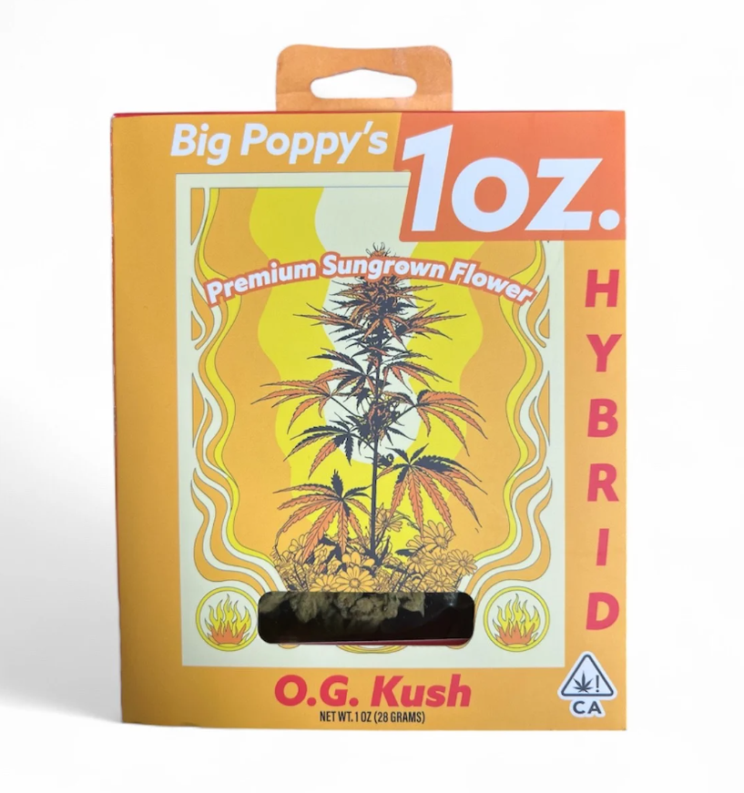 BIG POPPYS | FLOWER | BOX | OG KUSH | 28G (H) - 28 g - 1oz in Perris