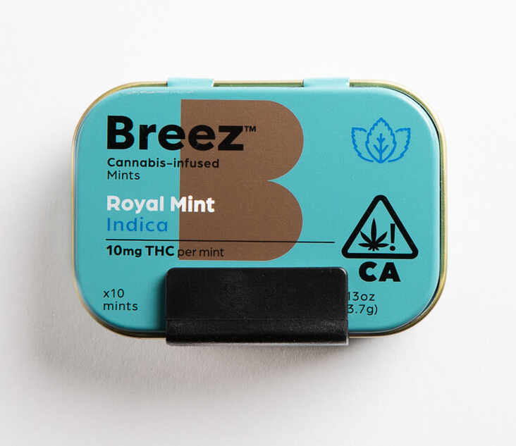 BREEZ MINTS | ROYAL MINT | 100MG (I) – Premium Cannabis Products Near Me