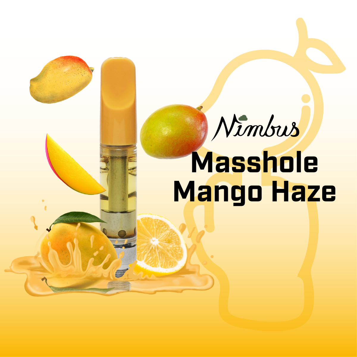 Masshole Mango Haze | Distillate Cart - 1 g