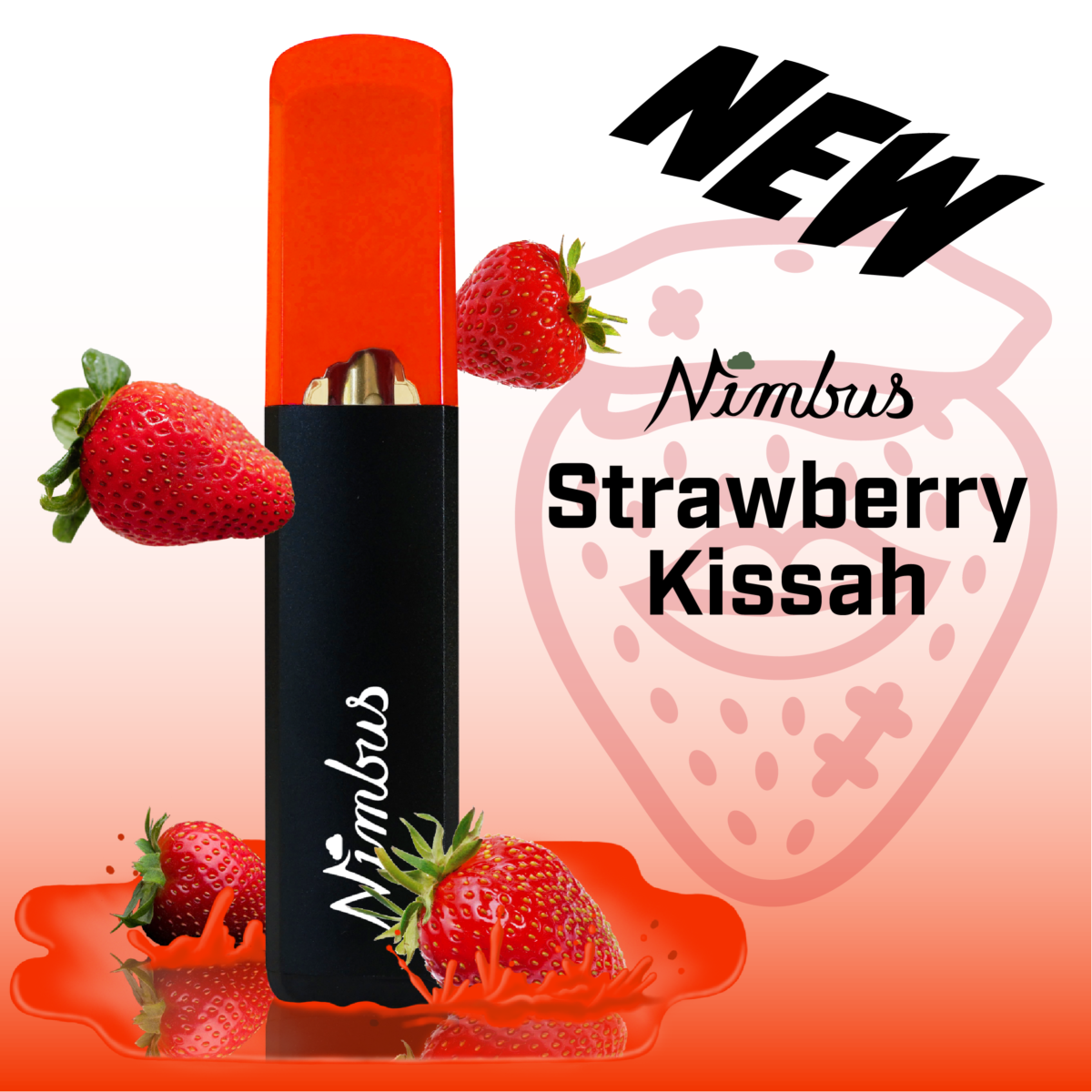 Strawberry Kissah | Disposable Distillate Vape - 1 g