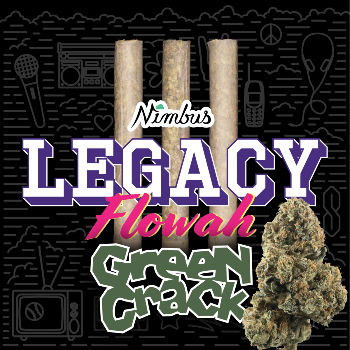 Green Crack | Prerolls (3pk x .5g) - 1.5 g