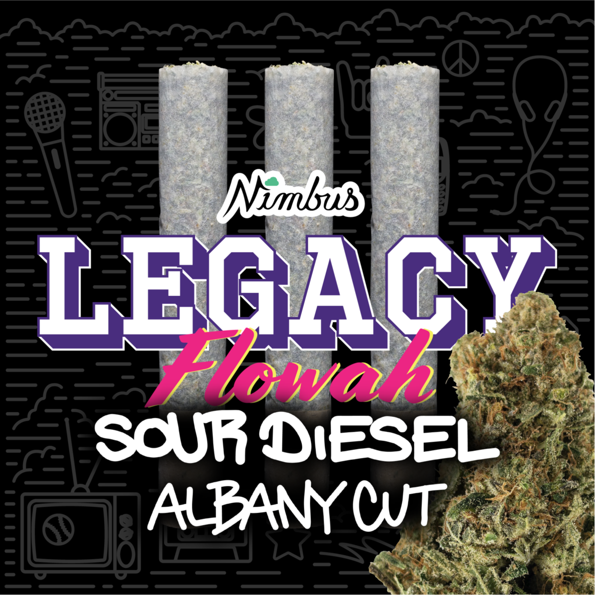 Sour Diesel (The Albany Cut) | Prerolls - 1.5 g - 3 Pack
